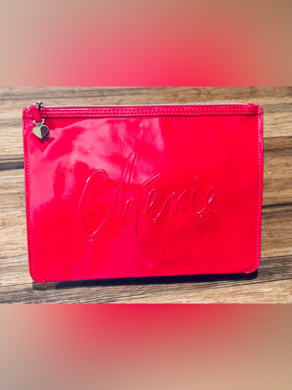 NWT - Kate Spade “Chérie” Cosmetic & Fragrance Pouch in Red